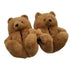 Plush Fur Teddy Bear Slippers
